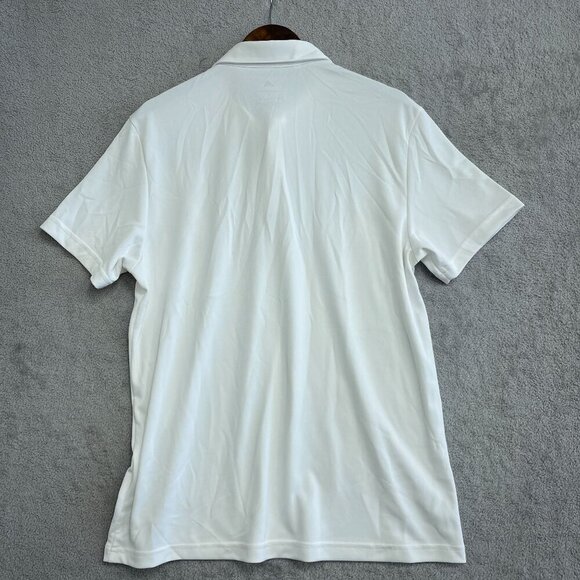 NEW Adidas Men's L White Polo Golf Shirt - Picture 2 of 6